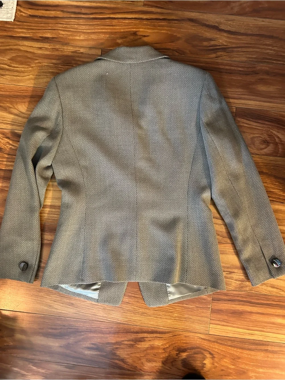Vintage Dana  Buchman petite Persian garden green Blazer 8p and Skirt 10p